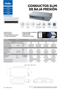 Conductos Slim de Baja Presion Multisplit - Com. - ES