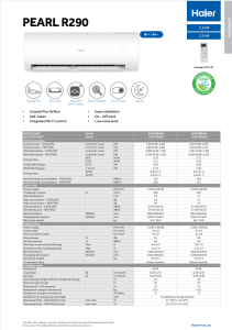 Pearl R290 Monosplit - Res. - ENG