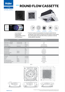 Round Flow Cassette Multisplit - Com. - ENG