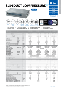 Slim Duct Low Pressure Monosplit - Com. - ENG