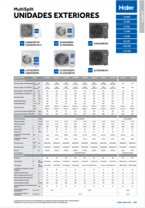 Unidades Exteriores Multisplit - Com. - ES