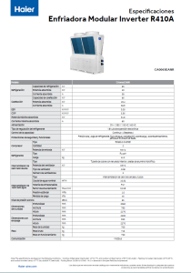 Enfriadora R410A Inverter - ESP