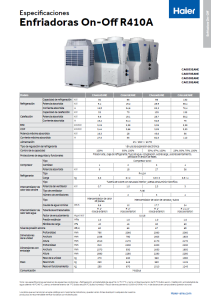 Enfriadora R410A On-Off- ESP